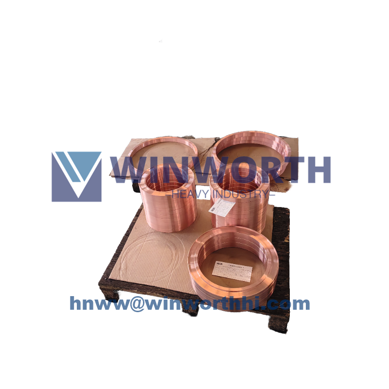 High-wear-resistant chromium-zirconium copper ring