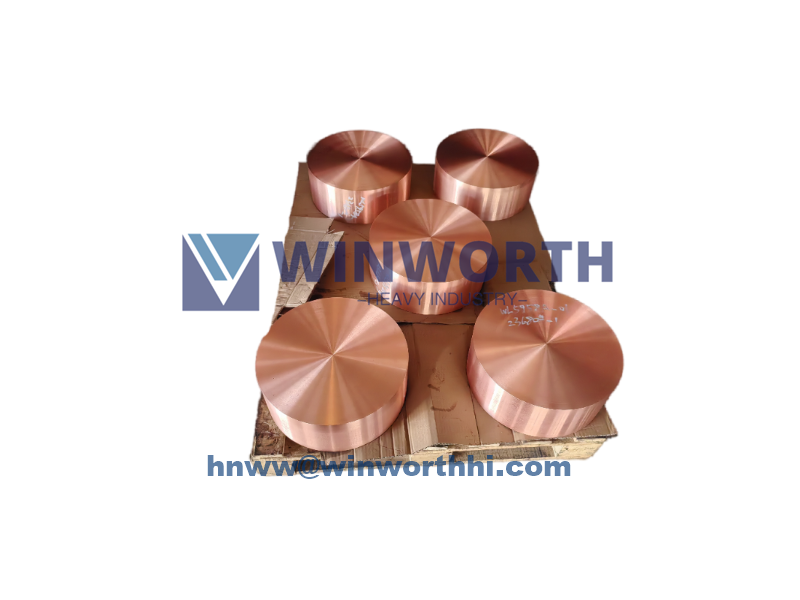 High-wear-resistant chromium-zirconium copper ring