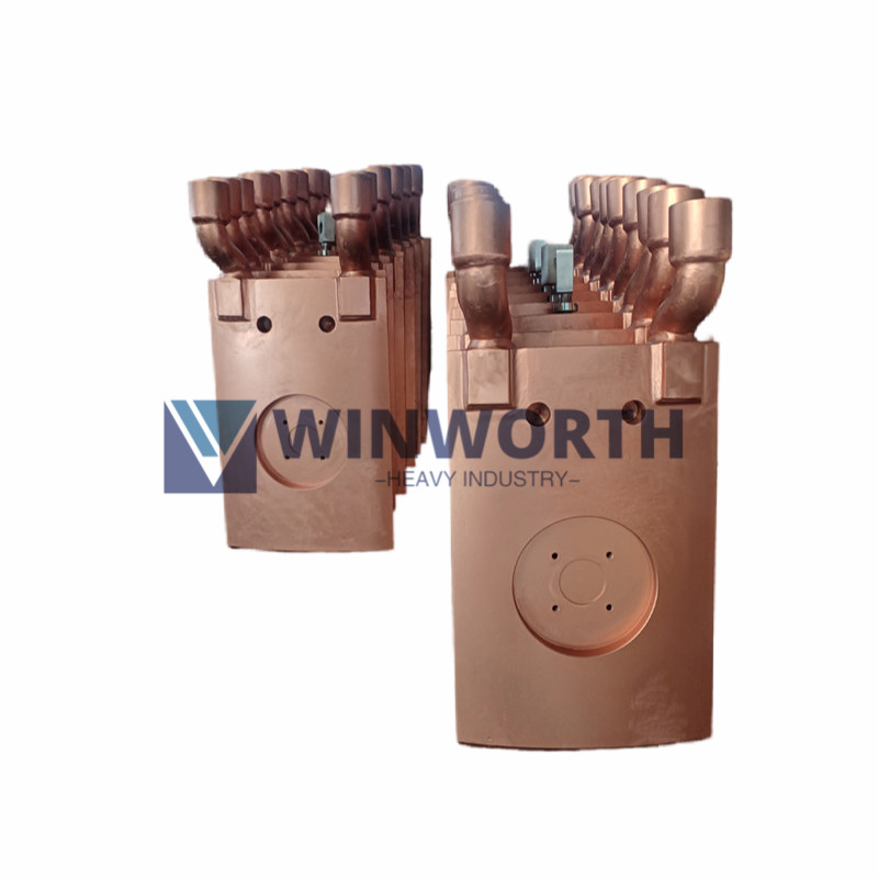 Copper contact shoes for SAF Furnace
